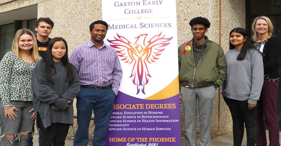 Gaston Early College of Medical Sciences receive donation from Dr. Steven Panuganti